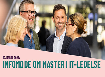 Fire kursister i atrium